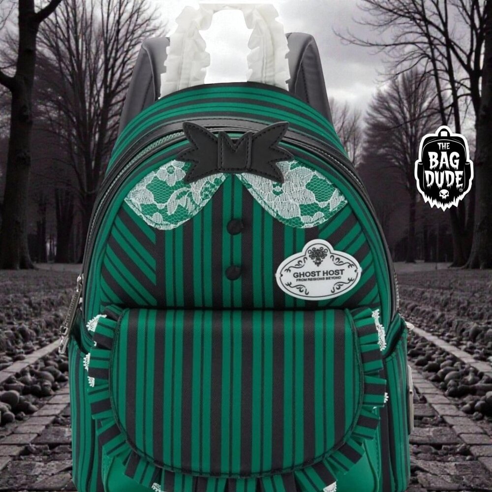 Loungefly Disney Parks The Haunted Mansion Ghost Host Mini Backpack